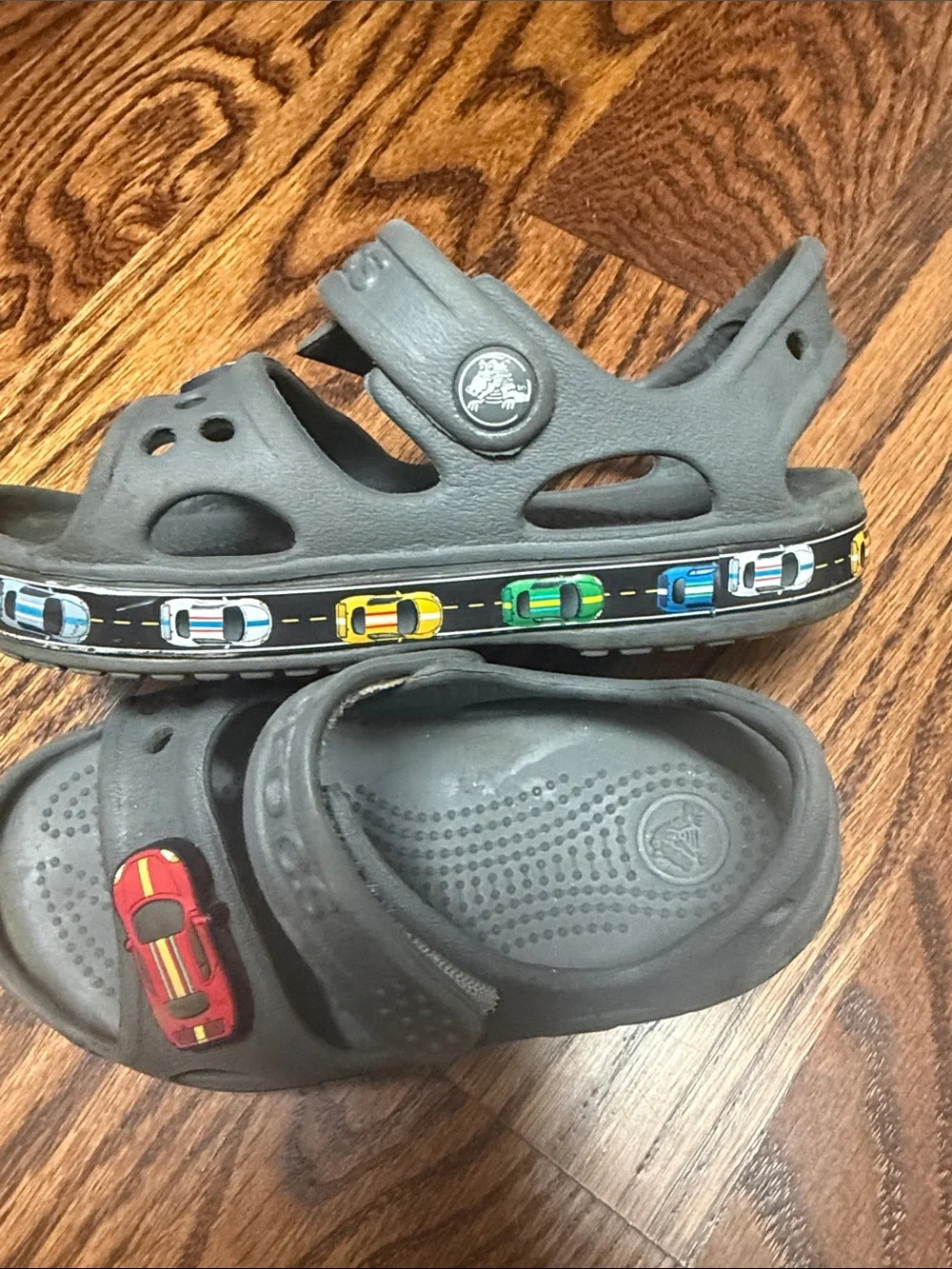 CROCS Kids Kids' Fun Lab Car Sandal In Slate Grey